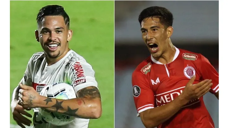 Luciano e Salomon Rodríguez: duas esperanças de gol das equipes (Foto: Getty Images)