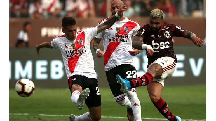 Flamengo e River Plate na final da Libertadores de 2019
