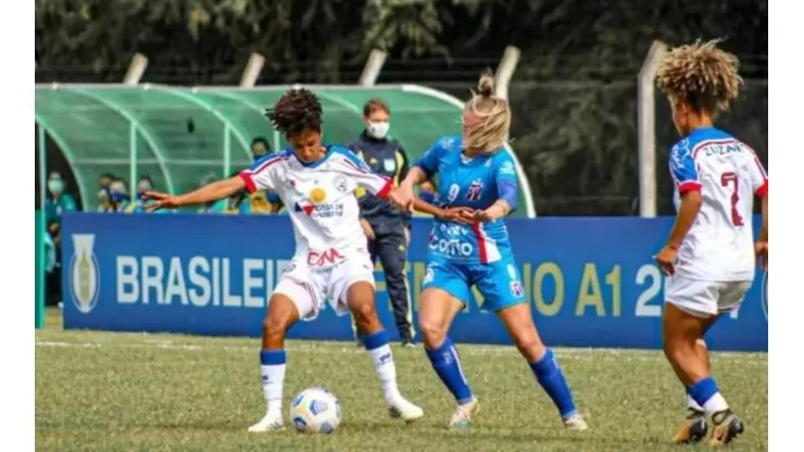 Bahia e Napoli empatam pelo Brasileirão feminino. (Foto: Reprodução/Twitter)