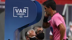 Arbitro foi bastante acionado na partida - Foto: Cesar Greco/Flickr Oficial do Palmeiras/Divulgação.