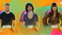 Arthur, Fiuk e Thais estão no paredão nesta semana. (Foto: Reprodução TV)