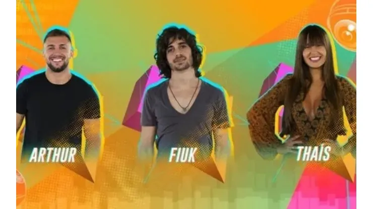 Arthur, Fiuk e Thais estão no paredão nesta semana. (Foto: Reprodução TV)