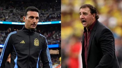 Scaloni e Lorenzo se enfrentam na Copa América. Foto: Logan Riely/ Ezra Shaw/ Getty Images