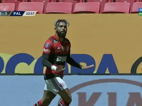 Vídeo: Gabigol empata a partida com o Palmeiras na decisão da Supercopa do Brasil