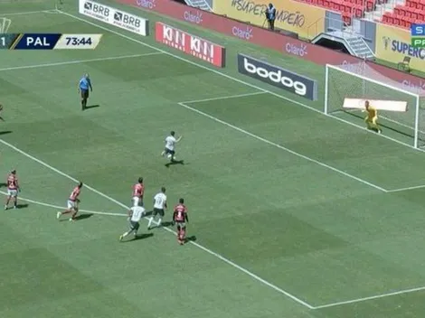 Vídeo: Raphael Veiga marca de pênalti e empata em 2 x 2 a Supercopa do Brasil entre Flamengo x Palmeiras