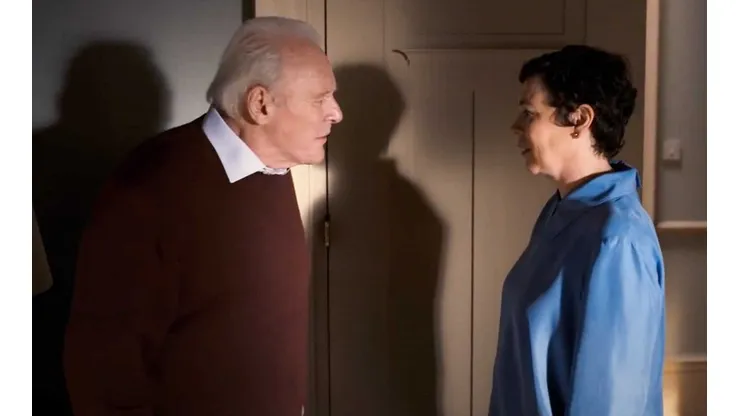 Anthony Hopkins e Olivia Colman em cena de "Meu Pai"