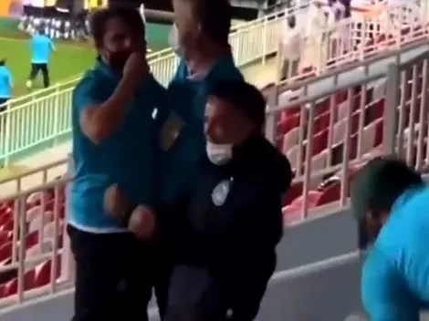 Rafinha 'viraliza' na arquibancada após o gol decisivo do Coritiba; assista