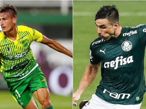 Scarpa marca um golaço de falta e dá a vitória ao Palmeiras diante do Defensa y Justicia pela Recopa