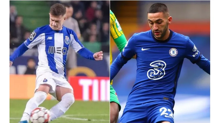 Otávio e Ziyech serão duas atrações da partida (Foto: Reprodução/Instagram - Getty Images)