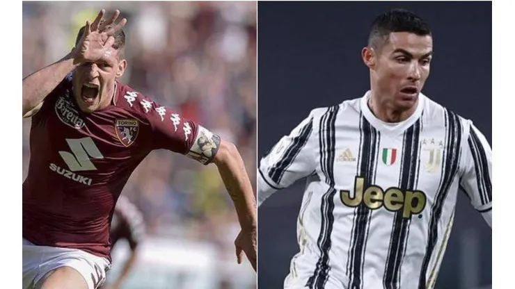 Bellotti e Cristiano Ronaldo são os principais jogadores das equipes (Foto: Reprodução/Facebook)