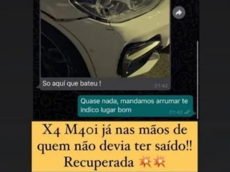 Meia do Corinthians tem carro roubado em São Paulo