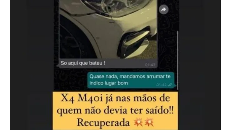 Meia do Corinthians tem carro roubado em São Paulo