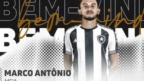 Meio-campista foi anunciado no fim da tarde desta terça-feira (Foto: Reprodução/Twitter/Botafogo FR)