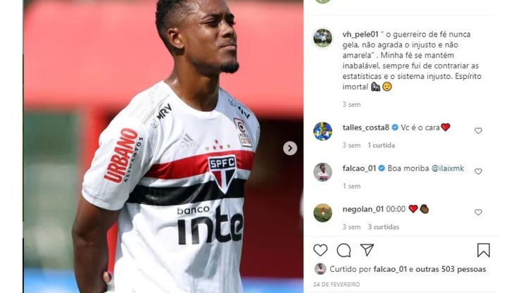 Foto: Reprodução/Instagram Oficial @vh_pele01