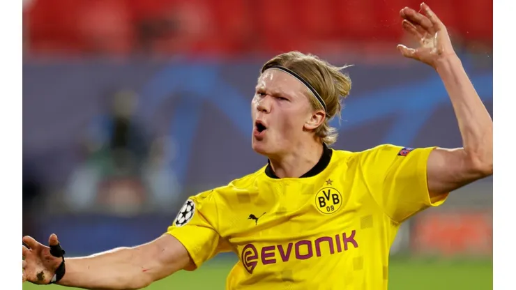 Haaland é desejado pelo clube merengue - Foto: Getty Images.