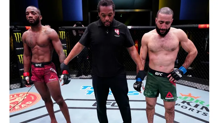 Combate foi declarado sem vencedor (Foto: Reprodução/Twitter/UFC)