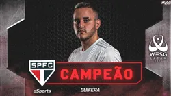 GuiFera foi campeão pelo São Paulo (Foto: Reprodução/Twitter/@SaoPauloFCGG)