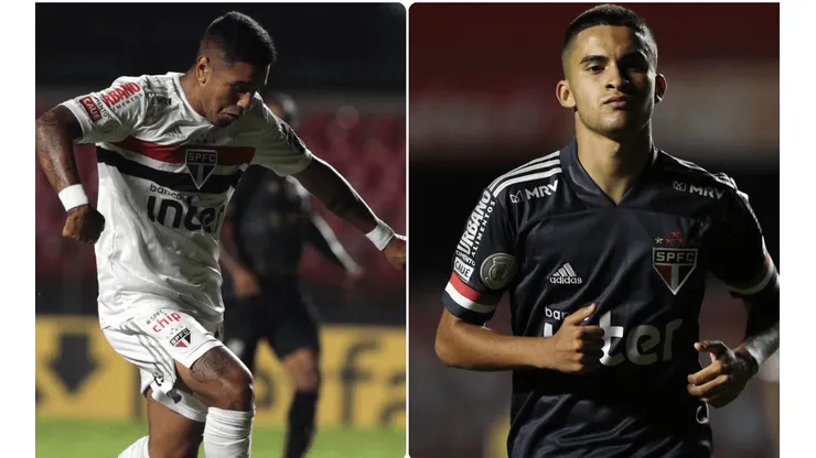 Galeano e Nestor: dupla vem ganhando espaço (Fotos: Rubens Chiri / saopaulofc.net / Divulgação)