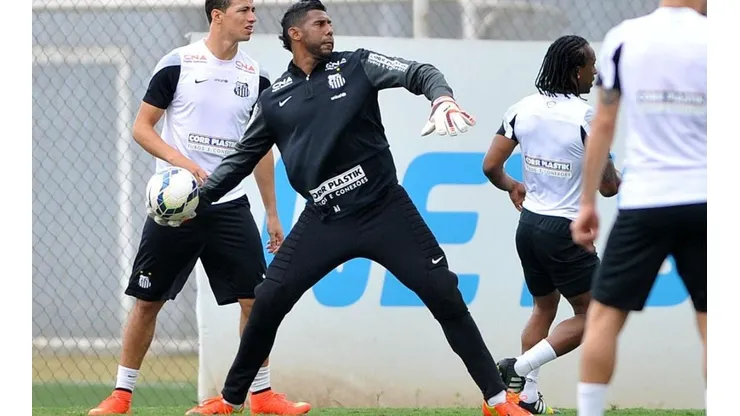 Aranha, na época em que era goleiro do Santos
