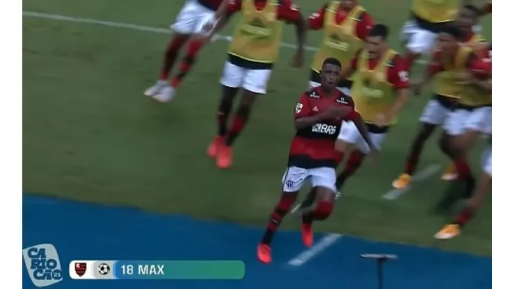Max fez o gol da vitória do Flamengo sobre o Nova Iguaçu