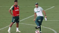 Palmeiras realiza treino tático na véspera do dérbi contra o Corinthians