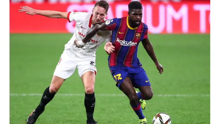 Sevilla x Barcelona pela 25ª rodada da La Liga 2020/21 - (Getty Images)