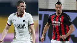Dzeko e Ibrahimovic são os artilheiros da Roma e do Milan (Foto: Getty Images)