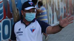 Enderson busca o lateral da equipe mineira. Foto: Bruno Oliveira/Fortaleza EC