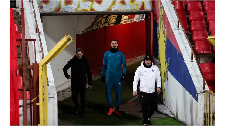 Ibrah no estádio Marakana, em Belgrado (Crédito: Getty Images)