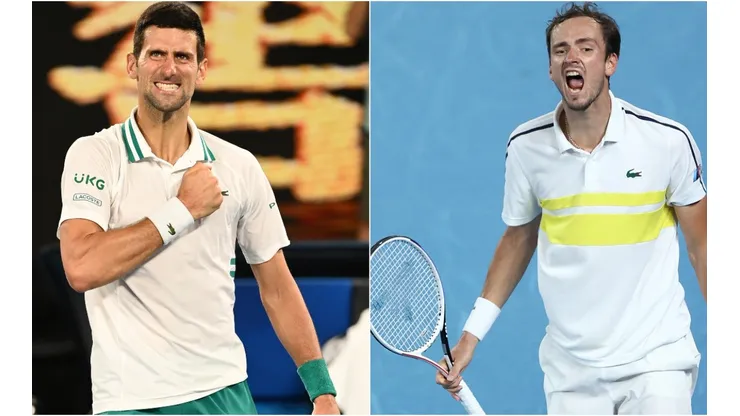 Novak Djokovic x Daniil Medvedev duelam neste domingo (21), pela final do Australian Open