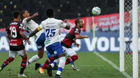 O gol aconteceu na vitória do Flamengo sobre o Fortaleza no 1º turno (Crédito: Getty Images)