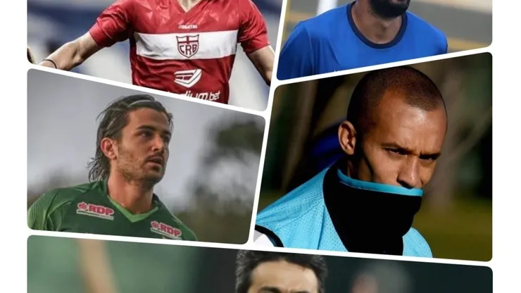 Foto: Montagem de imagens de divulgação / ASCOM CRB/ Água Santa/ Coritiba/ César Greco /Ag. Palmeiras