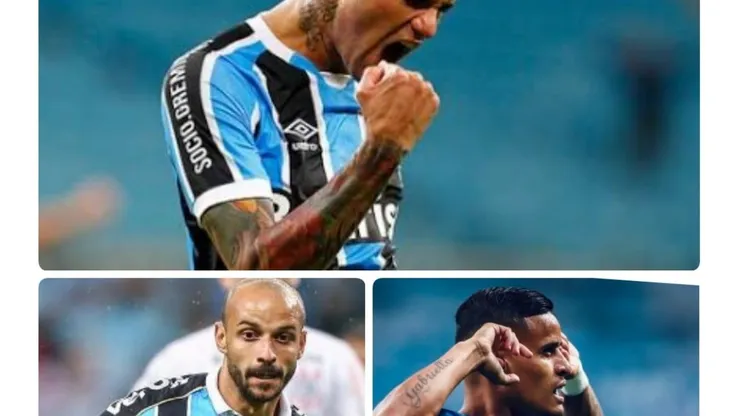 Montagem: fotos do Flickr Oficial do Grêmio/Lucas Uebel