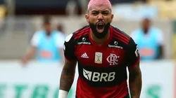 Gabigol comemorando gol — Foto: Getty Images