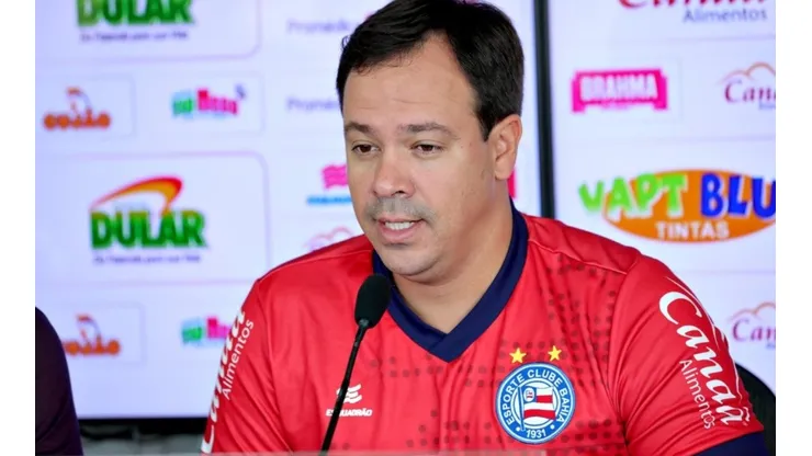 Dado rasgou elogios ao atleta. Felipe Oliveira/Divulgação/EC Bahia