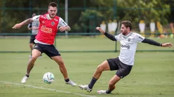 Gabriel e Nathan podem deixar o Atlético. Foto: Bruno Cantini/Atlético-MG