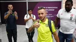 Rafinha no retorno do Flamengo após o Mundial de Clubes, em dezembro de 2019