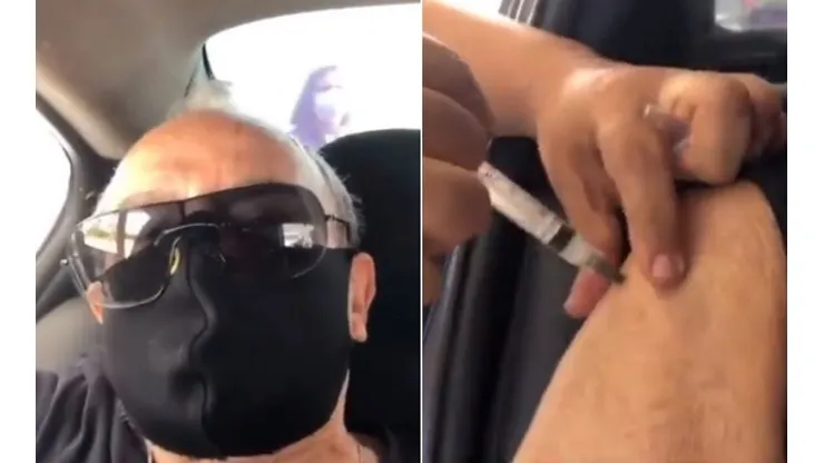 Stênio Garcia já tomou a primeira dose da vacina contra a covid-19
