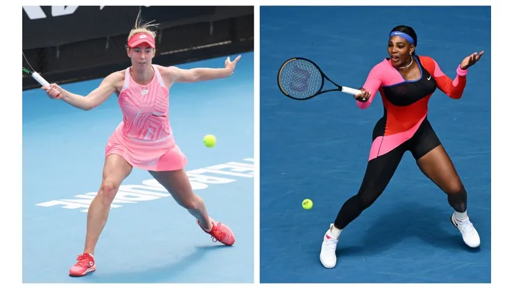 Nina Stojanovic e Serena Williams se enfrentam terça-feira, dia 8, às 21h30, na próxima rodada do Australian Open (Crédto: Getty Images)