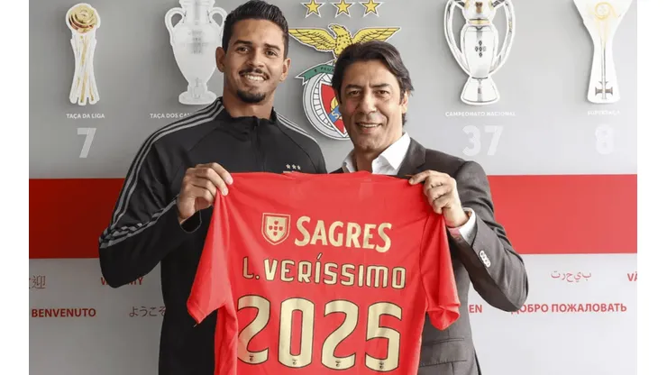Lucas Veríssimo é anunciado pelo Benfica e encontra Jorge Jesus