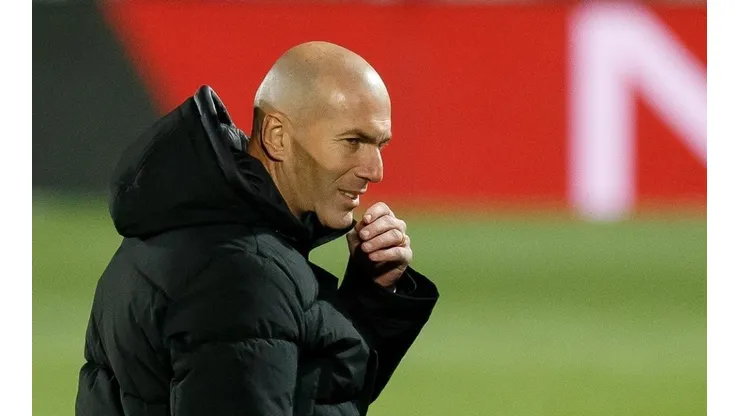 Zidane é questionado — Foto: Getty Images