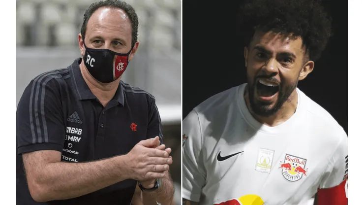 Montagem / Fotos: Alexandre Vidal/Flamengo/Divulgação e Ari Ferreira/Red Bull Bragantino/Divulgação