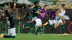 Nos minutos finais, Palmeiras fez o gol do título contra o Santos (Crédito: Getty Images)