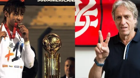 Neymar foi campeão em 2011 pelo Santos e Jesus em 2019 pelo Flamengo - Foto: Montagem (Ivan Storti e Alexandre Vidal).