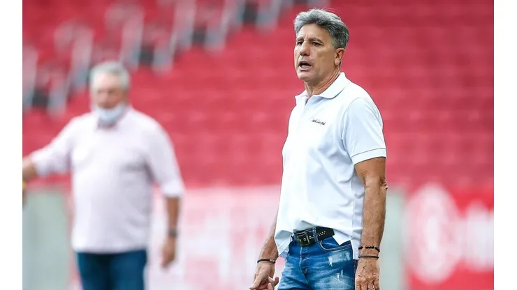 Renato respondeu sobre favorecimento ao rival - Foto: Lucas Uebel/Grêmio.