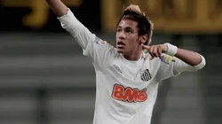 Neymar quando ainda jogava pelo Santos, em 2011