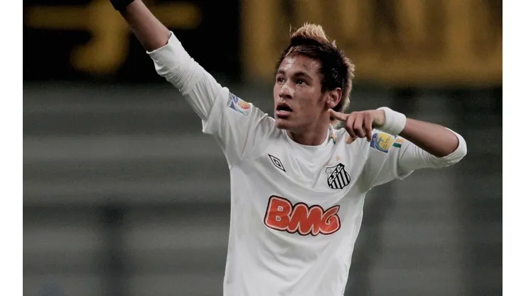 Neymar quando ainda jogava pelo Santos, em 2011