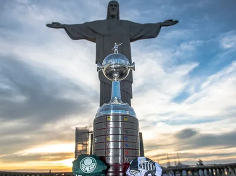 Libertadores: Taça da decisão entre Palmeiras e Santos é levada ao Cristo Redentor