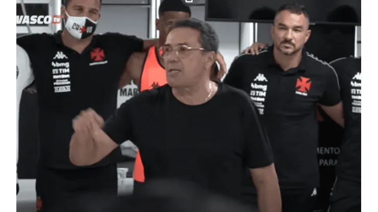 Luxemburgo contagiou o vestiário vascaíno. Reprodução/Vasco TV
