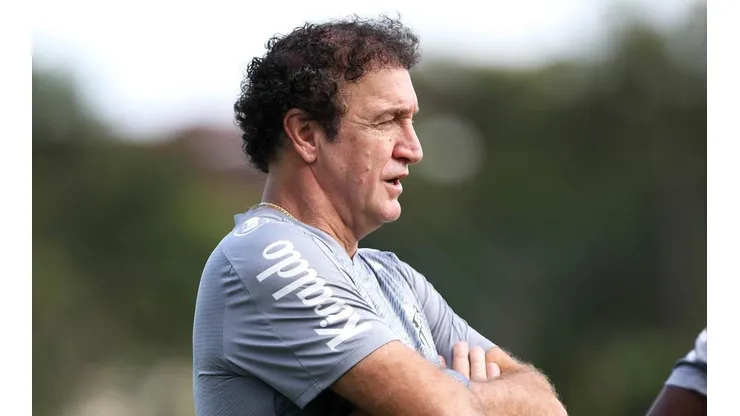 Cuca tem muita moral no Peixão — Foto: Pedro Ernesto Guerra Azevedo/Santos FC